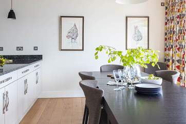 This super sociable space is perfect for guests to chat with the chef.