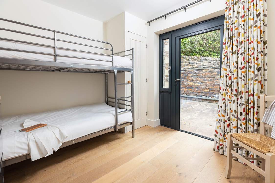 Children will adore the bunkbeds in bedroom 3.
