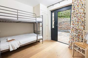 Children will adore the bunkbeds in bedroom 3.