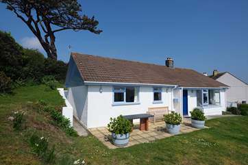 The terrace at the front.