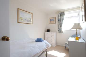 Bedroom 1 is a single bedroom at the front of the house.