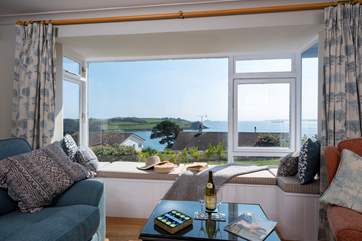 Enjoy views over to St.Anthony headland from the sitting-area.