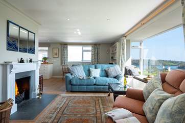 The open plan living-room.