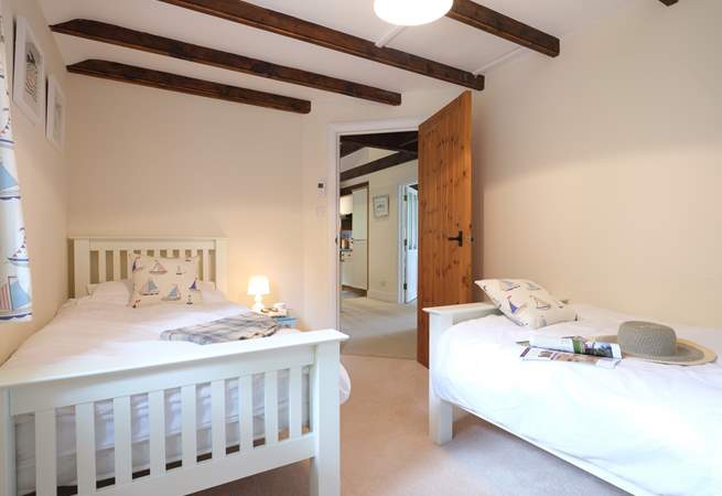 Bedroom 2 has twin beds, perfect for either children or adults.