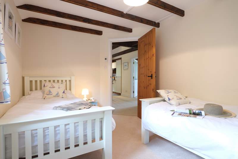 Bedroom 2 has twin beds, perfect for either children or adults.