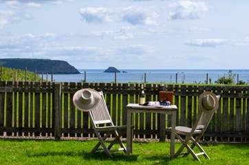 Chick Cottage has the most stunning views from the garden.