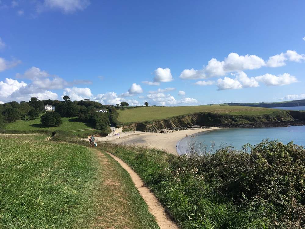 Enjoy walking to Portscatho along the coast path.