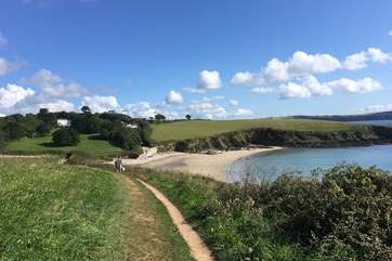 Enjoy walking to Portscatho along the coast path.