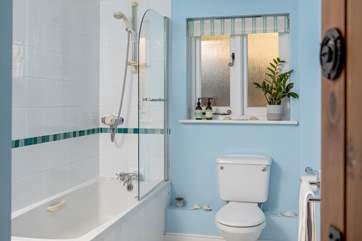 With a bath and shower over, ideal after a day on the beach.