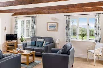The double windows take in the fabulous views.