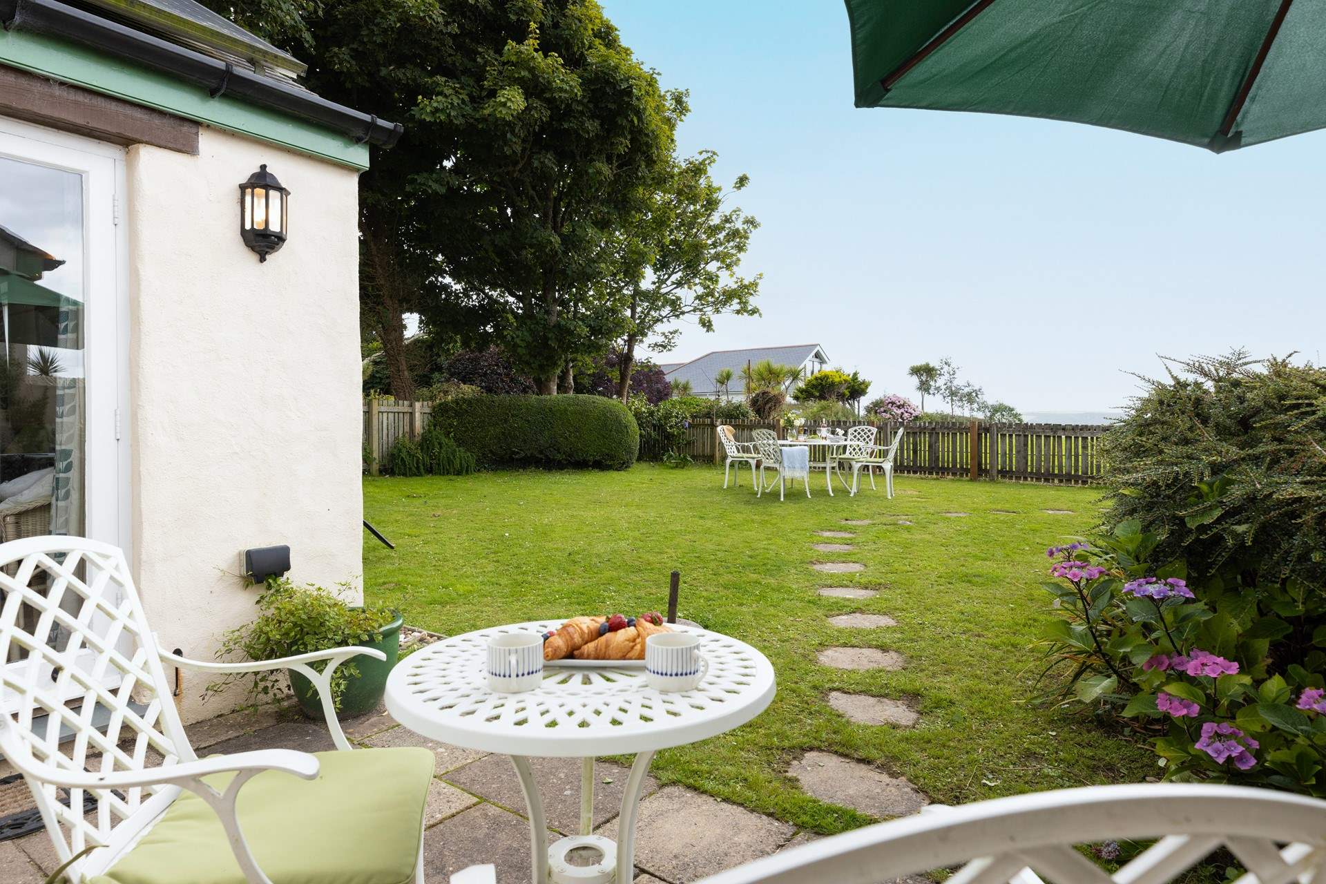 There is plenty of space to enjoy the garden and wonderful views.