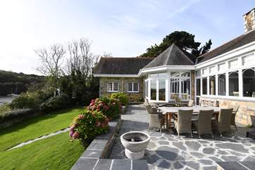 The front terrace.