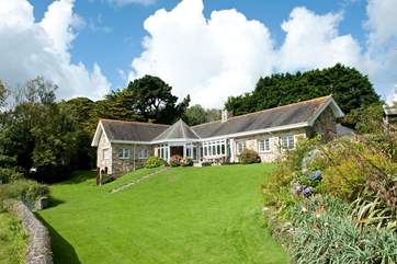 The front of the house from the bottom of the front garden.
