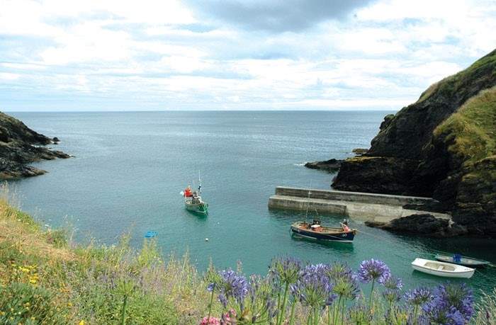Portloe is a pretty harbourside village.