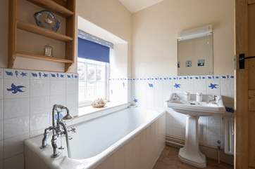 The bathroom.