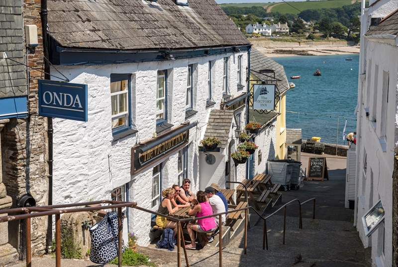 Visit St Mawes for some great places to dine and a gorgeous harbour where you can catch the seasonal passenger ferry to Falmouth.