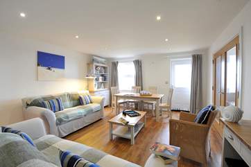 The spacious living-room.
