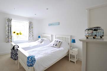 One of the twin bedrooms.