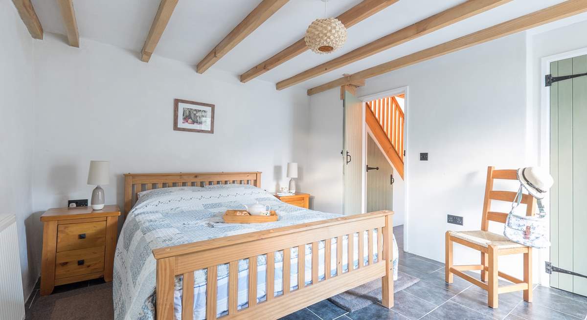 The large double bedroom has a comfy king-size bed.