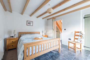 The large double bedroom has a comfy king-size bed.