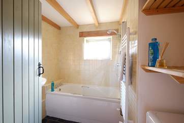 The bathroom.