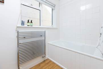 The bath for a long soak after a day on the beach.