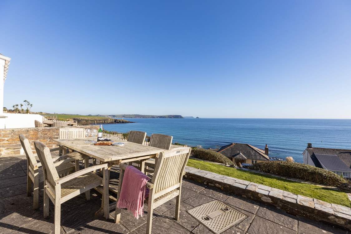 Watch the sailing world from the fabulous terrace.