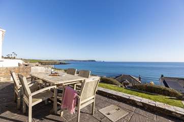 Watch the sailing world from the fabulous terrace.