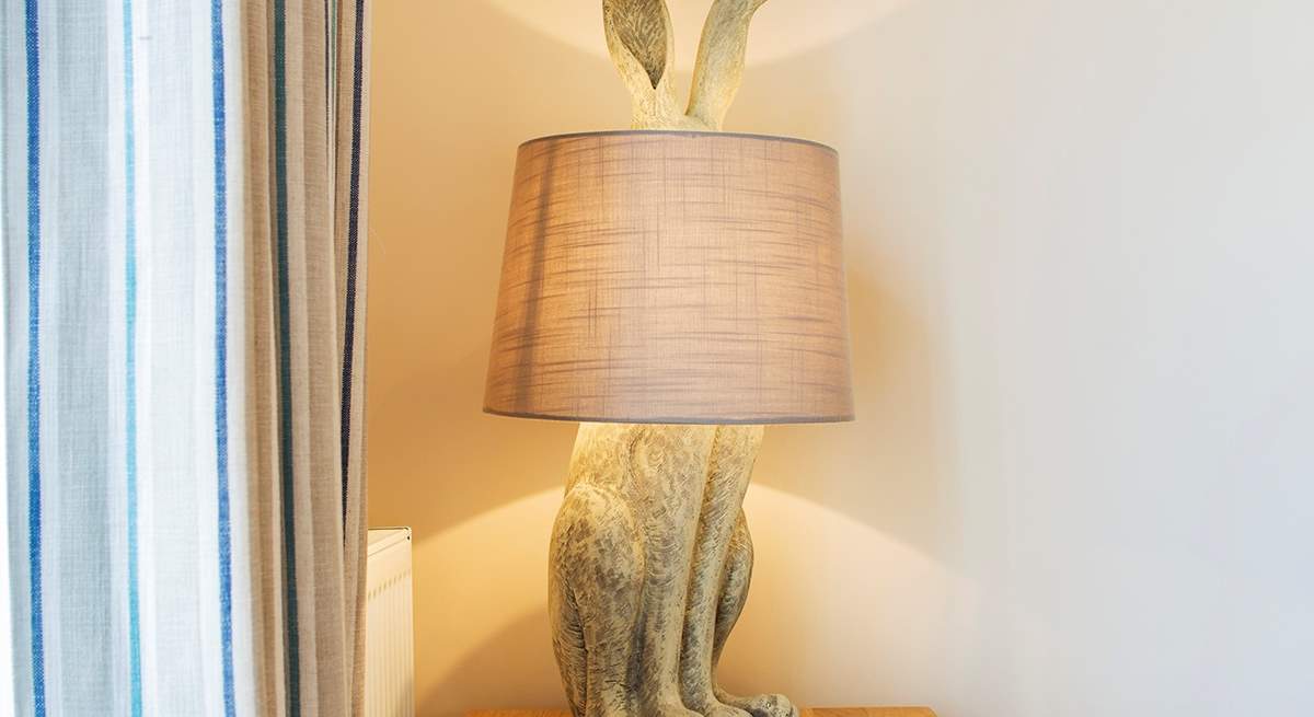 A  fun 'Hetty Hare' lamp.