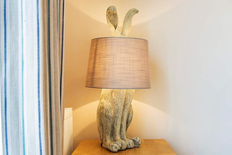 A  fun 'Hetty Hare' lamp.