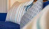 Cool blue cushions. - Thumbnail Image