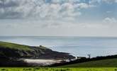 Porthcurnick beach and Pednvadn headland are a short stroll from Lowenna. - Thumbnail Image