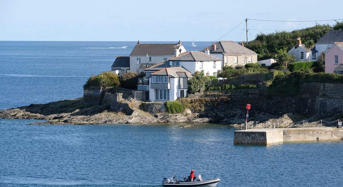 There is always something to watch at Portscatho harbour.