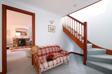 Looking through to the sitting-room from the hall.