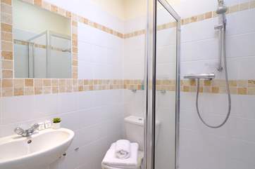 The en suite shower-room to Bedroom 6.