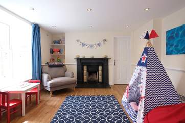 The children's sitting-room is a delight, happy holiday memories will be made here.