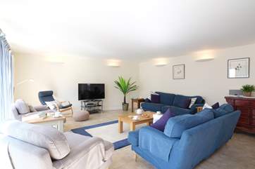 A comfy sofa and a cup of tea, perfect!