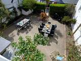 Looking down on the front terrace.