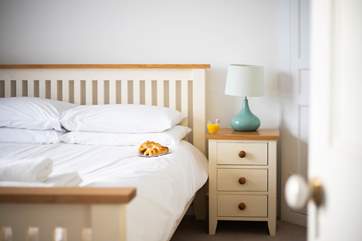 Bedroom one has a king-size bed, perfect for climbing into after a full day exploring.