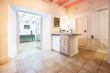 The kitchen.