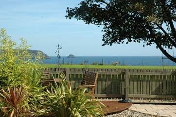 Sit and admire the stunning view from the garden.
