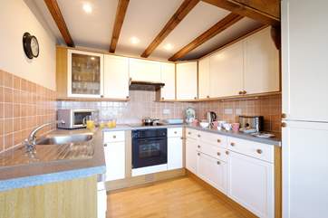 The kitchen has all you need to create a holiday meal.
