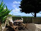 Enjoy the view over to Nare Head & Gull Rock from the deck.