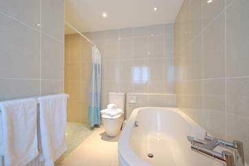 The bathroom.