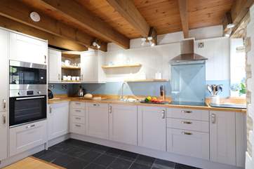 You will enjoy cooking up a feast in this smart kitchen.