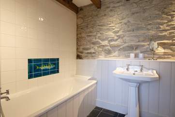 The en suite bathroom.