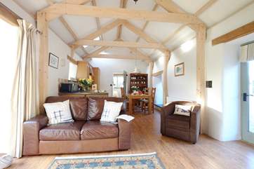 The open plan living-room.