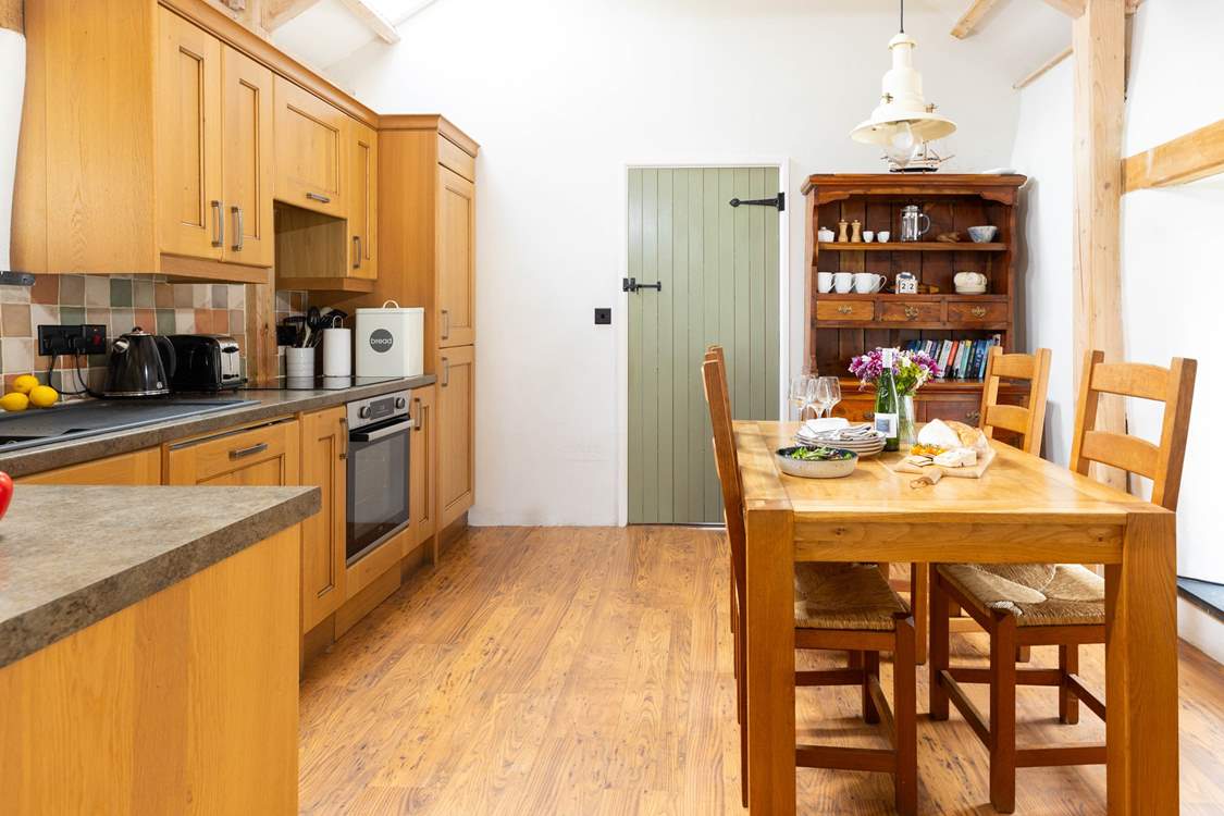 Full of character with vaulted ceilings and beams.