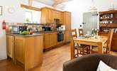 The sociable kitchen and dining-area. - Thumbnail Image