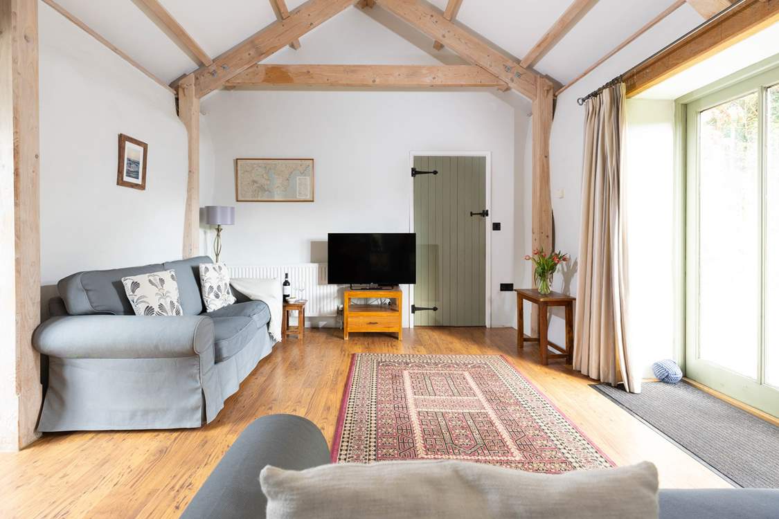 The open plan living-room.